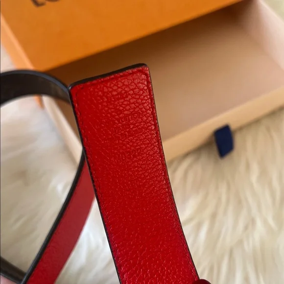 Louis Vuitton woman Monogram Belt - Brown and Red - Picture 5 of 5